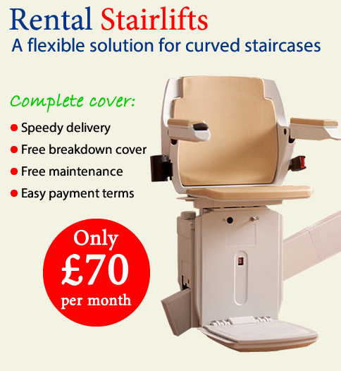 curved rental stairlifts