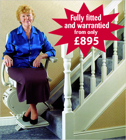 Bison refurbished straight stairlift